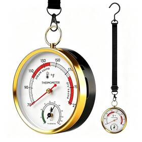 Andelov R001 Sauna Thermometer And Hygrometer Combo With Lanyard 68212 F 0100% Humidity