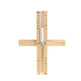 15535053171383 Beiyoule Sauna Hourglass Sand Timer Beech Wood 15 Minutes Accurate Hour-glass Rotati
