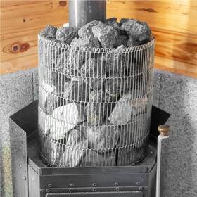 Funls 445051189152 Funks Sauna Stone Basket Holder Cage Stoves Stainless 36cm