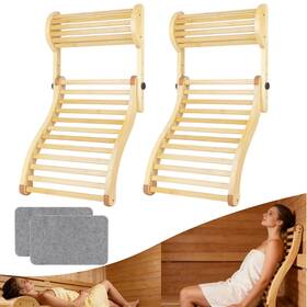Gmsxcc 768834142203 Sauna Backrest Infrared Accessories - 2-in-1 Adjustable 2 Pcs