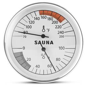 Golden Wave Gd-401 2in1 Sauna Thermometer Hygrometer Fahrenheit 70250 F For Steam Rooms