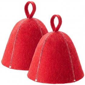 Jagely Ea-jagely-4088 Sauna Hat For Men And Women Vaporarium Cap Bathhouse Accessories Red