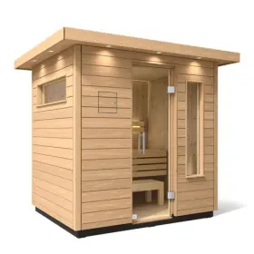 39167-1fnc-dfs Kohler C2 Outdoor Sauna Kit Douglas Fir Up To 3 Persons -