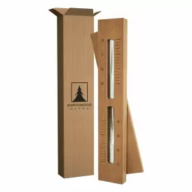 Northwood Sauna 763416391673 Sand Timer - Handmade From Canadian Red Cedar Wood Wall Mounted Rotat