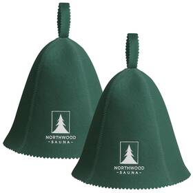 Northwood Sauna Ns10c Wool Felt Hat Unisex Banya Cap One Size Spruce Green 2 Pack