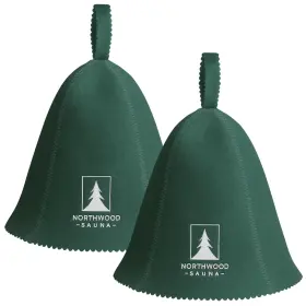 Ns10c Northwood Sauna Wool Felt Hat Unisex Banya Cap One Size Spruce Green 2 Pack Ns10c Northwood Sauna Wool Felt Hat Unisex Banya Cap One Size Spruce Green 2 Pack