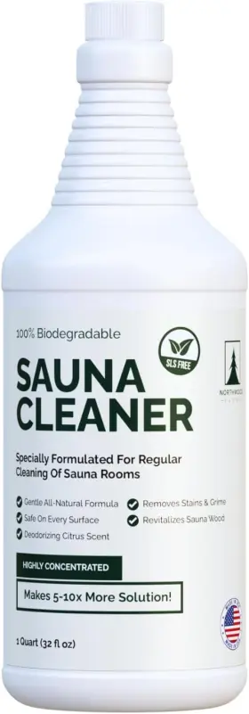 Ns12a Northwood Sauna Cleaner - Natural Wood And Deodorizer Makes 1 Quart 32 Fl Oz