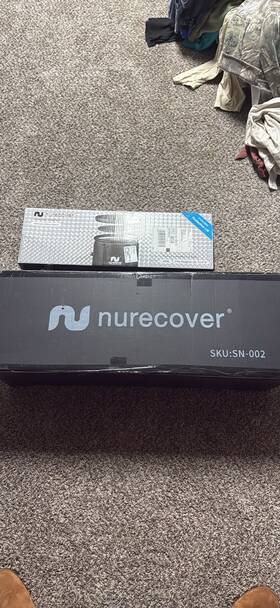 Nurecover Sn-002 Podpro Portable Dry Sauna Black Pvc With Thermo Lid And Accessories