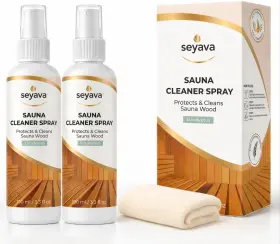 Syv-mf001 Seyava Sauna Cleaner Kit 2pack Eucalyptus Spray And Microfiber Cloth For Maintenance