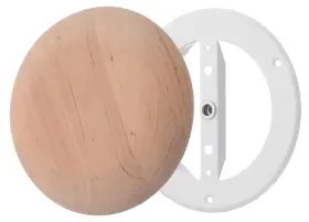 Steinberg14 752257003568 No Resin Wooden Vent Cover 4 Inch - Universal Supply And Exhaust Valve Ad