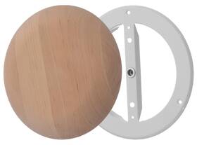 Steinberg14 752257003575 Wooden Vent Cover 5 Inch Adjustable Round Air Diffuser For Wall And Ceiling