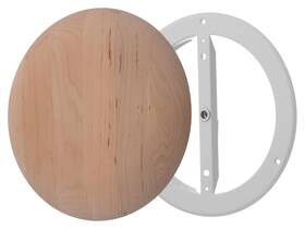 Steinberg14 752257003582 6 Inch Wooden Vent Cover Adjustable Round Air Diffuser For Wall And Ceiling