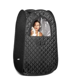 Tatalife 008678420106 Portable Sauna Home Tent Full Body Steam - Black