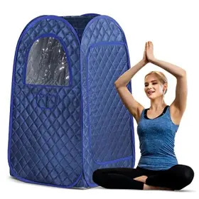 Tatalife 765157640706 Single Person Sauna Portable Steam Full Body Newly Upgraded Large Spa