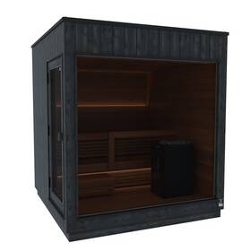 Thermasol 14-kir-3537 Nordic Misty Medium Sauna Cabin Left 9.0kw Virta Heater With Wifi
