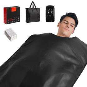 Unanest 762849916637 Portable Sauna Blanket For Home Use Full Body Heated Bag With Adjustable Tem