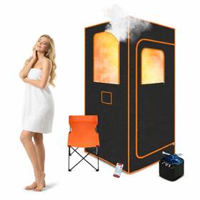 Zoolati 768127767182 Portable Steam Sauna Box For Home Personal Saunas At Warm Sauna