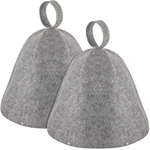 Jagely 2 Pcs Sauna Hat Vaporarium Wool Russian Banya Cap Gray New. Price: $19.98.