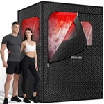 Wqvox Double Infrared Steam Sauna, Portable Enlarged Size And Open. Price: $299.36.