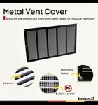 STEINBERG14 Black Cover 18X10 With Mesh - Wall And Ceiling Ventilation Hvac New. Price: $36.49.