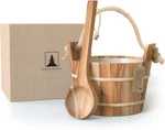 Sauna Bucket Ladle Set - Handmade From Canadian Red Cedar Wood Natural Rop New. Price: $148.49.