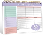 Weekly To Do List Notepad With 52 Undated Sheets 8.5" 11" - Desk Planner New. Price: $18.99.